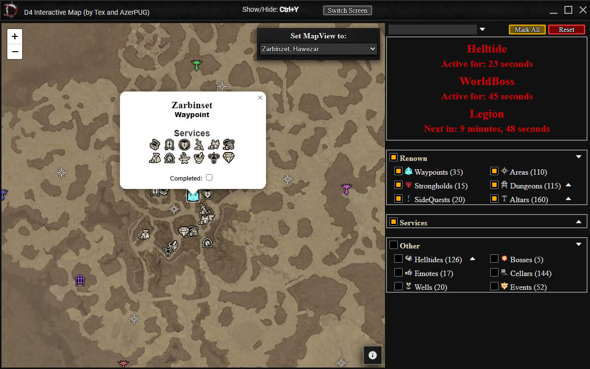 D4 Interactive Map screenshot 5