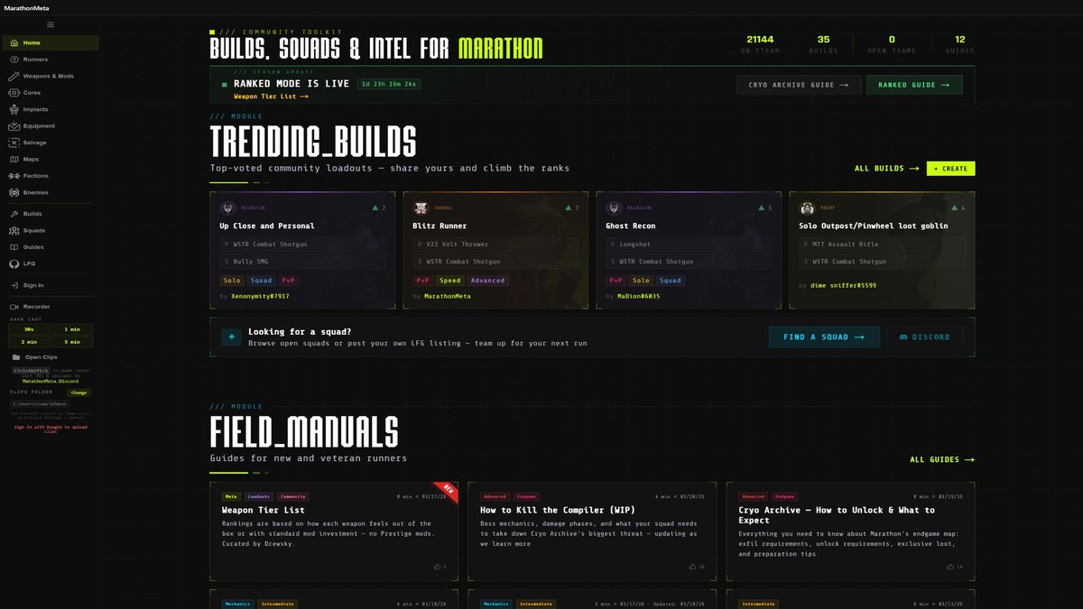 MarathonMeta screenshot 1