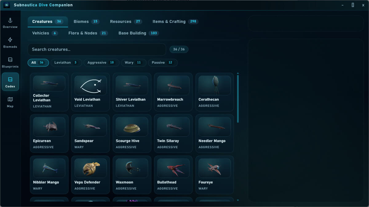 Subnautica Dive Companion screenshot 4