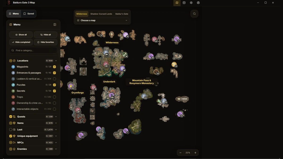 Baldurs Gate 3 Map screenshot 2