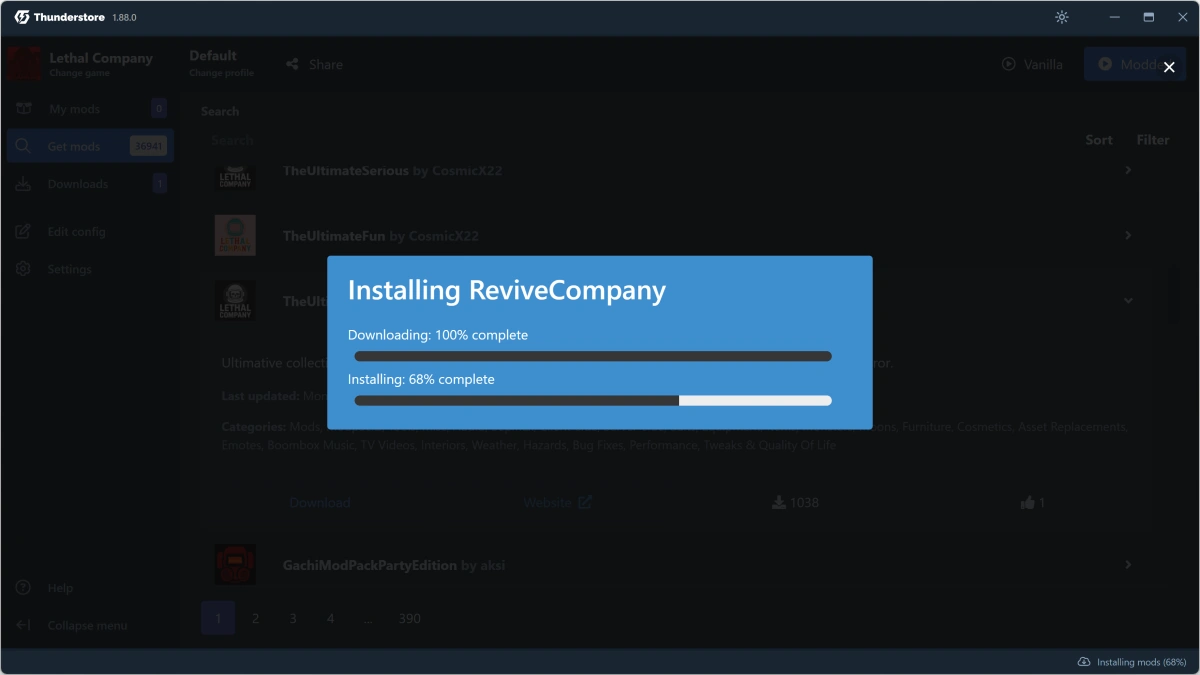 Thunderstore Mod Manager screenshot 4