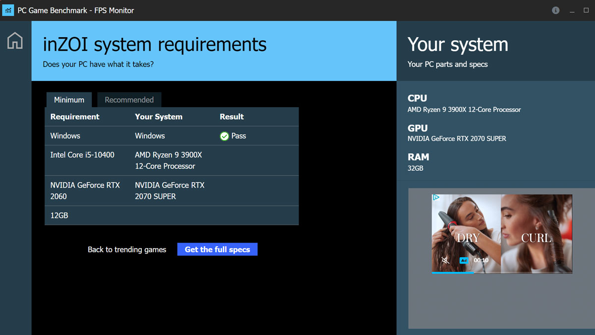 PC Game Benchmark - FPS Monitor screenshot 2