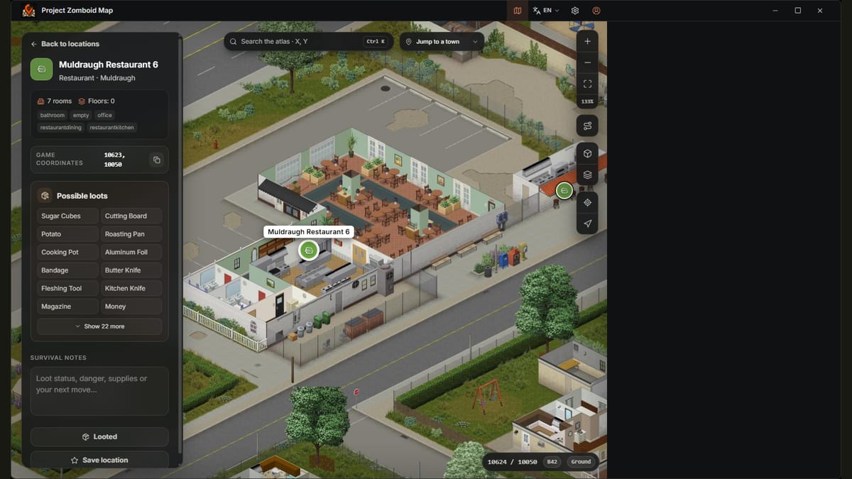 Project Zomboid Map screenshot 3