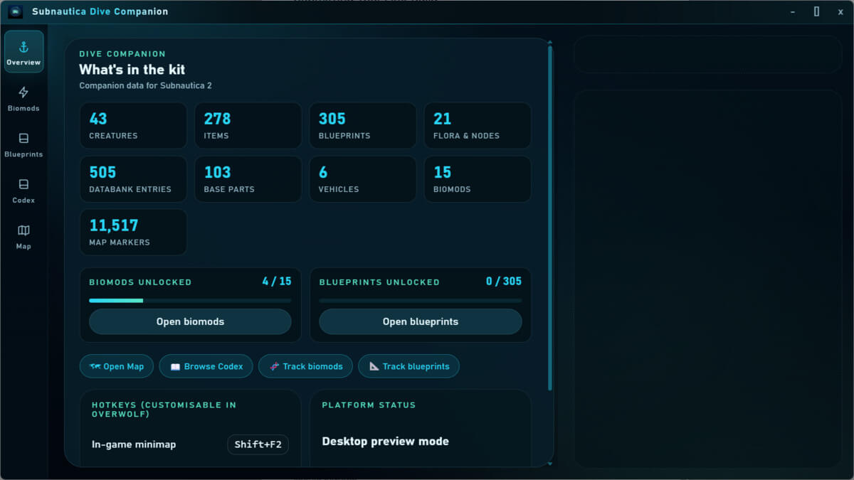 Subnautica Dive Companion screenshot 2