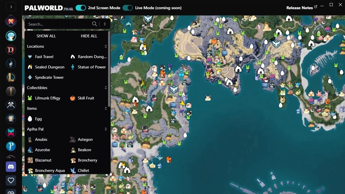 Palworld Interactive Map screenshot 2