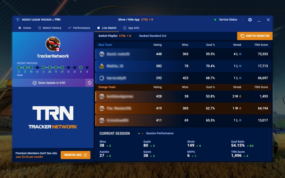 Rocket League Tracker screenshot 3
