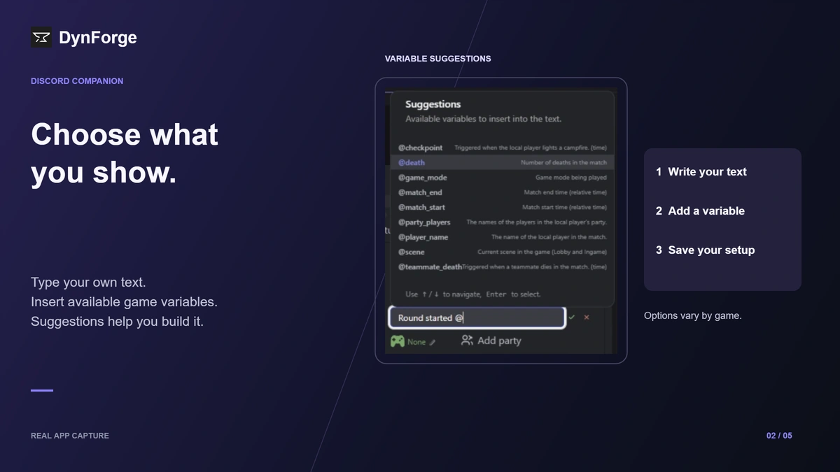 DynForge screenshot 2