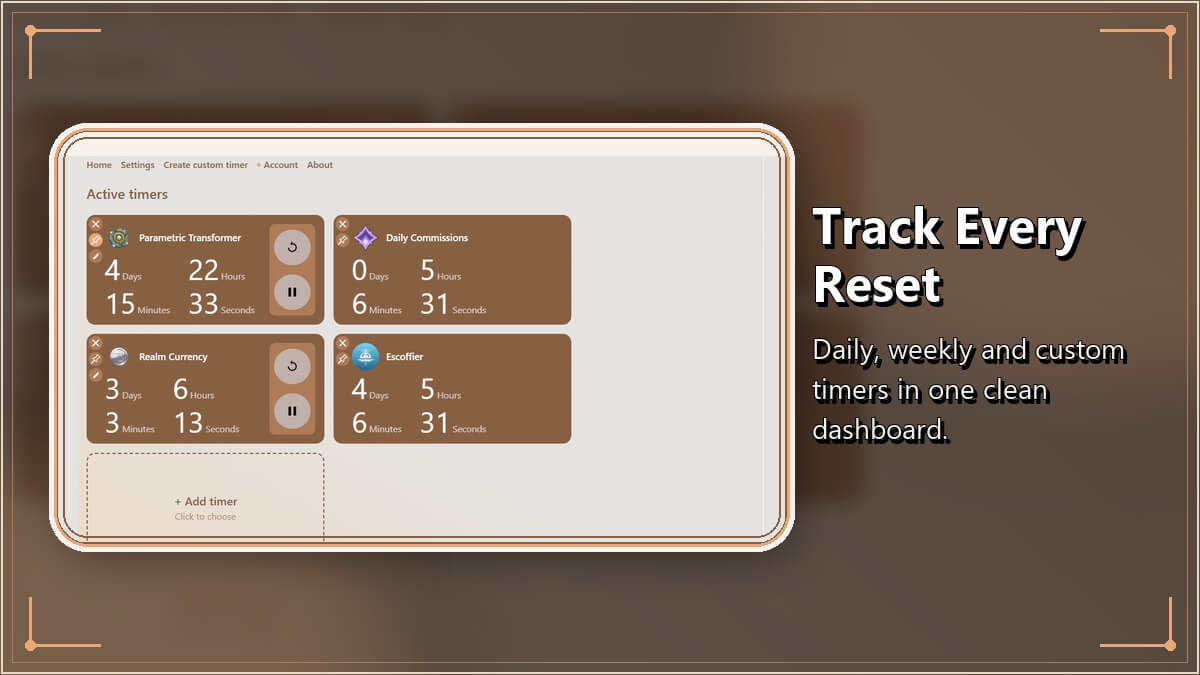 Genshin Timer screenshot 1