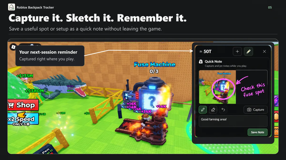 Roblox Backpack Tracker screenshot 5