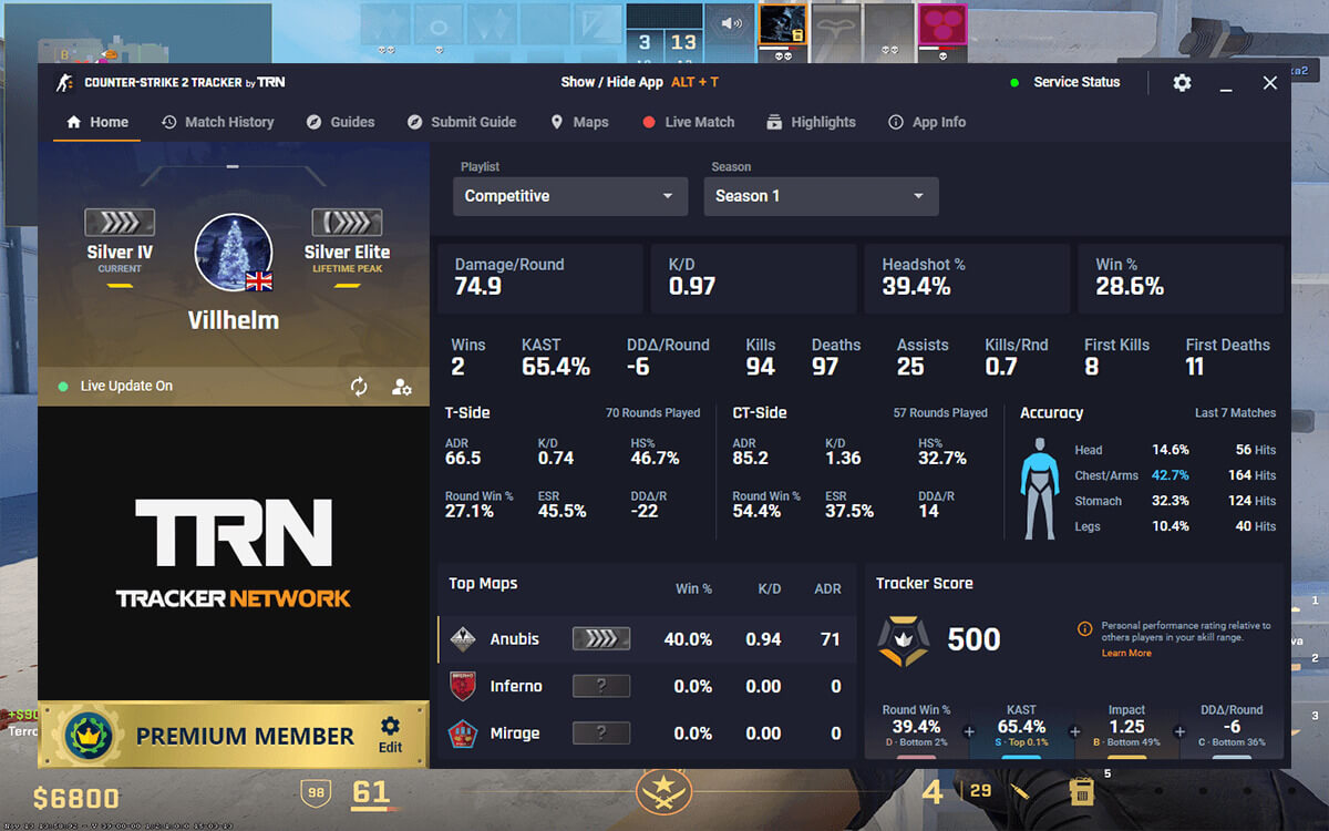 Counter-Strike 2 Tracker screenshot 3