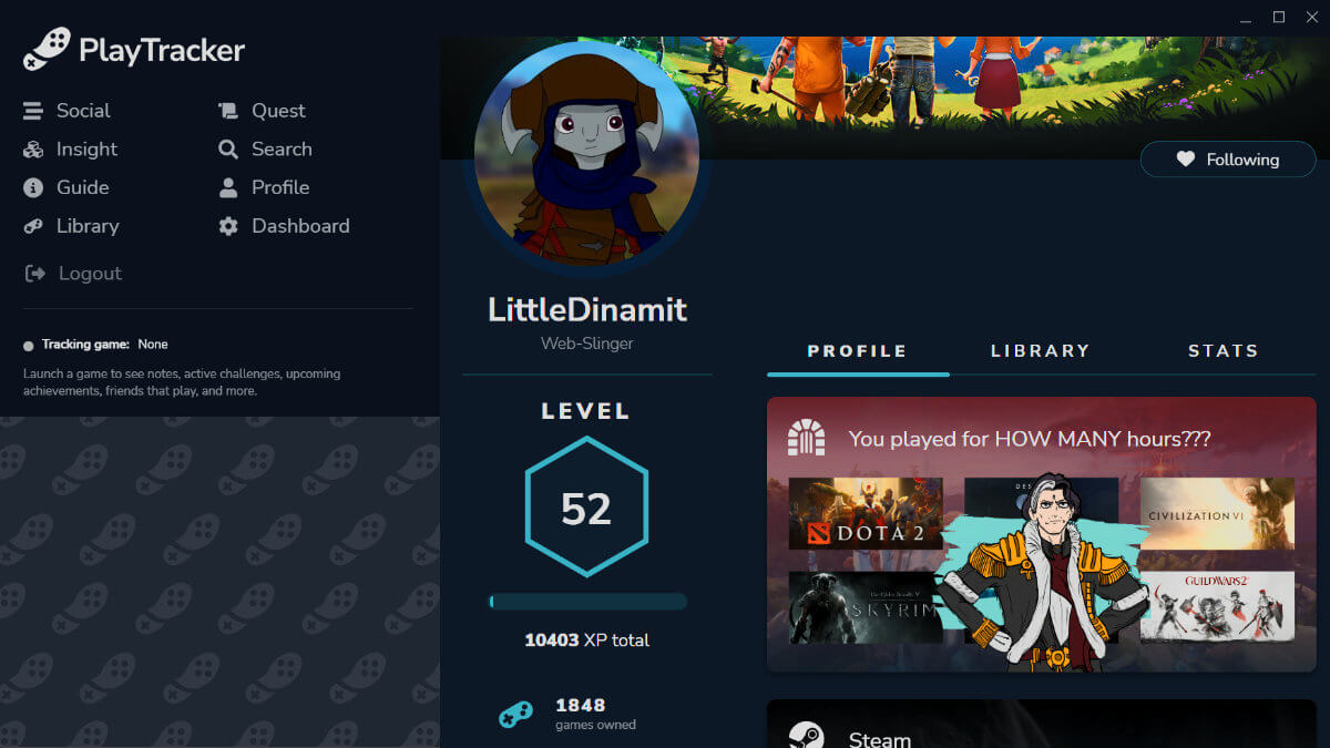 PlayTracker screenshot 1