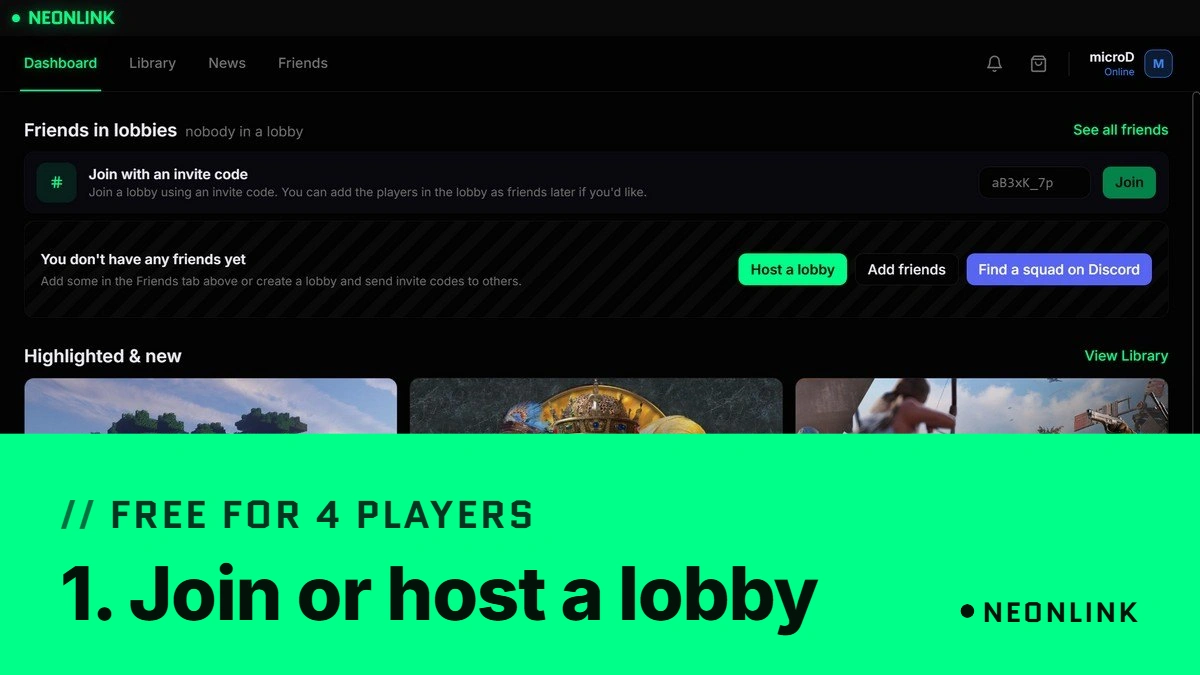Neonlink screenshot 1