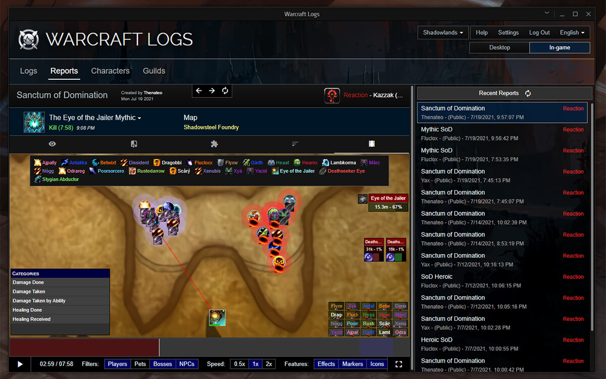 Warcraft Logs Companion screenshot 3