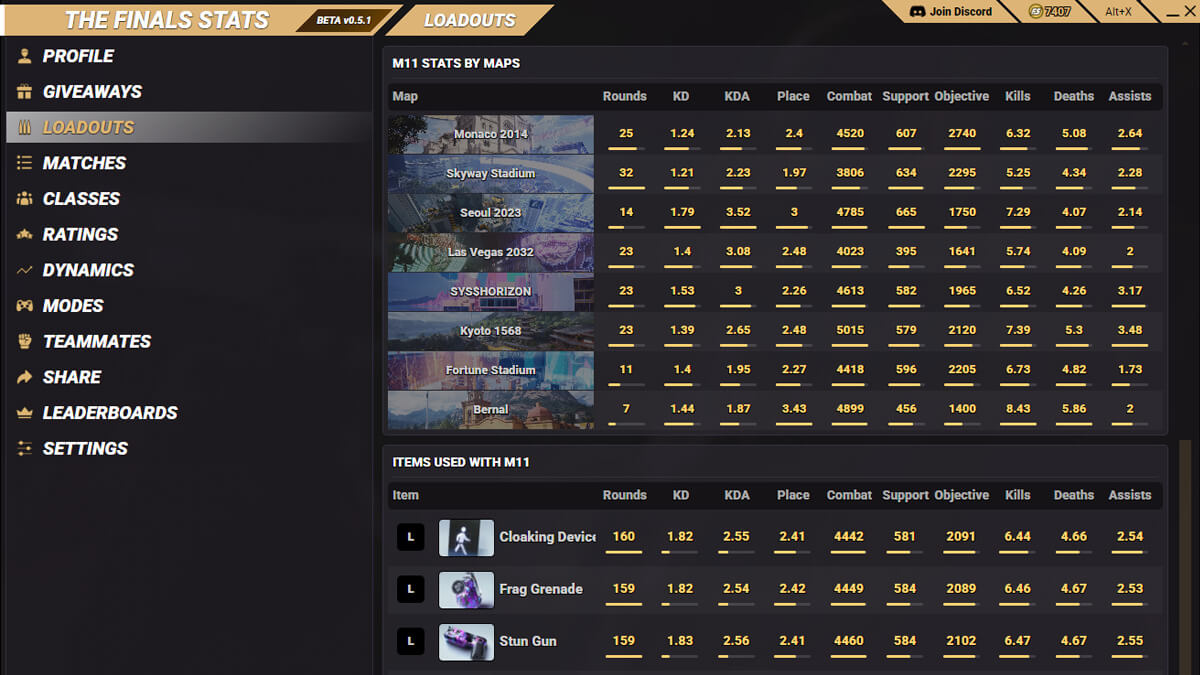 The Finals Stats screenshot 3