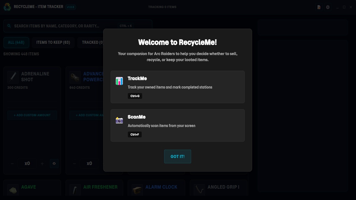 ArcTerminal screenshot 1