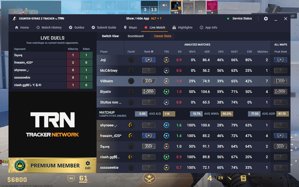 Counter-Strike 2 Tracker screenshot 5