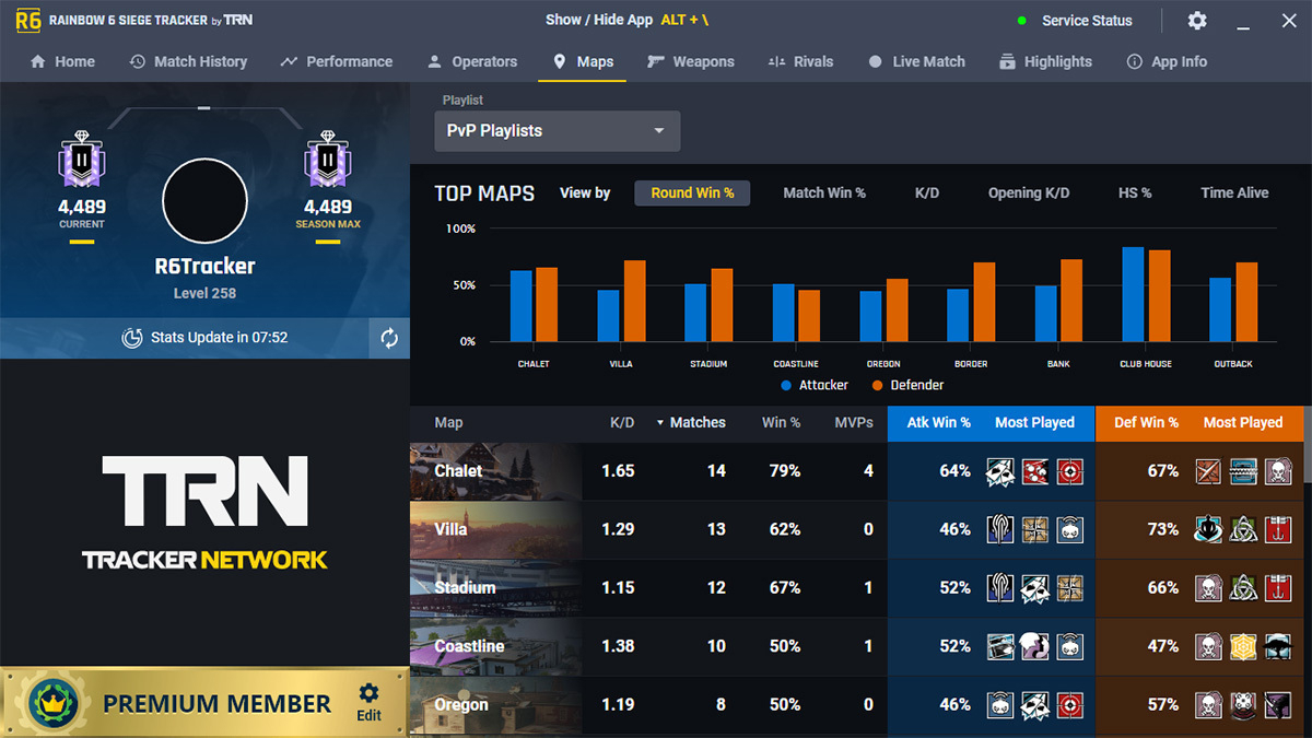 Rainbow 6 Siege Tracker screenshot 4