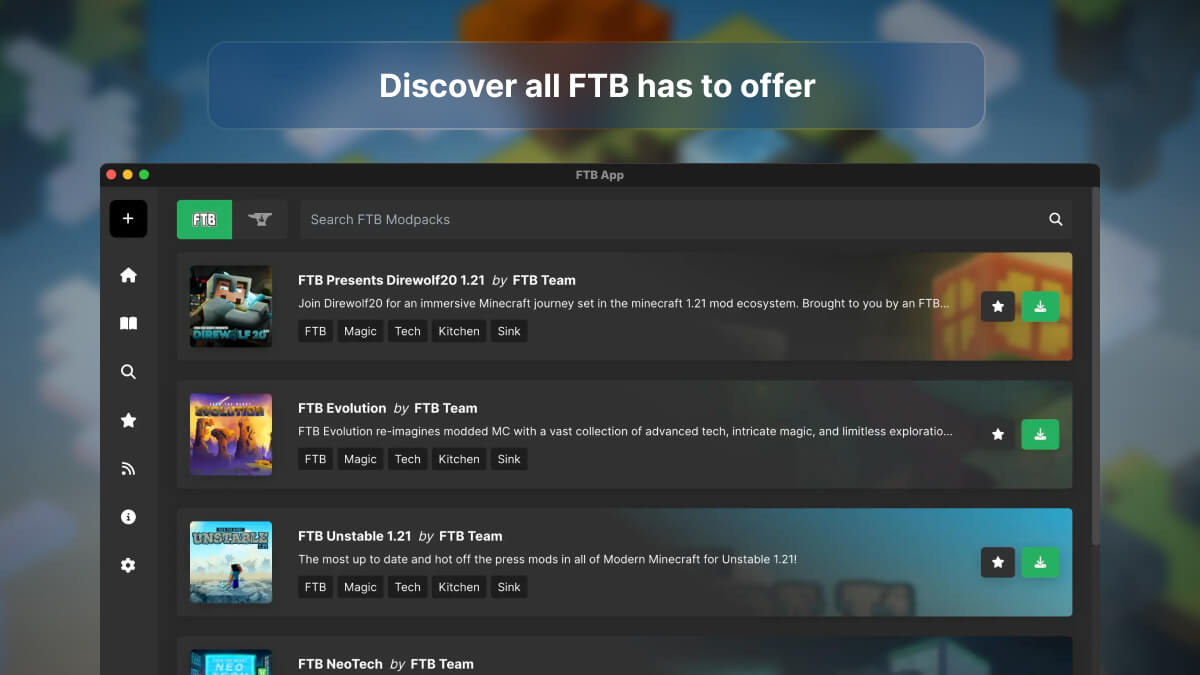 FTB App screenshot 2
