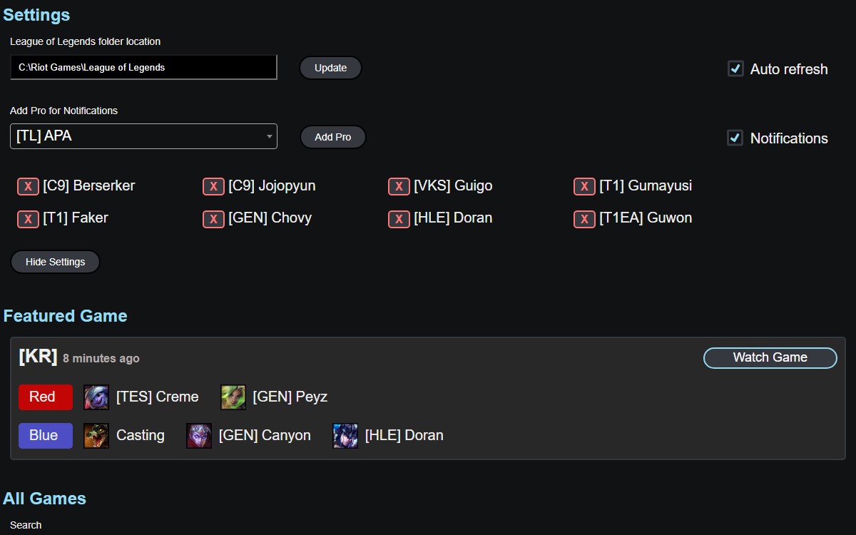 TrackingThePros screenshot 3
