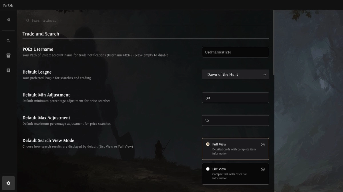 PoE2k: Path of Exile 2 Trading Overlay  screenshot 3