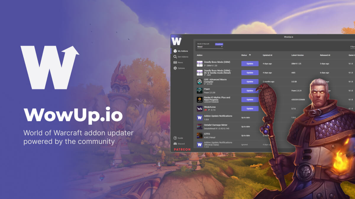 WowUpCf screenshot 1