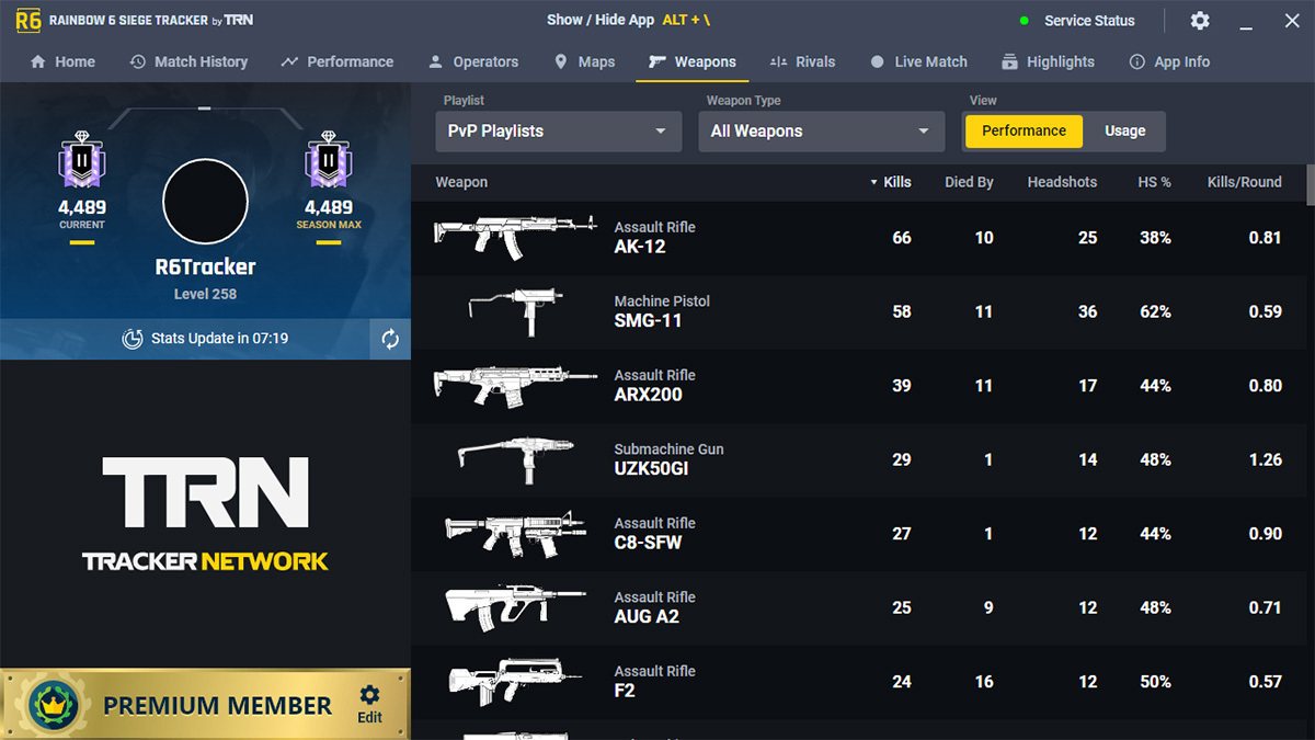 Rainbow 6 Siege Tracker screenshot 5