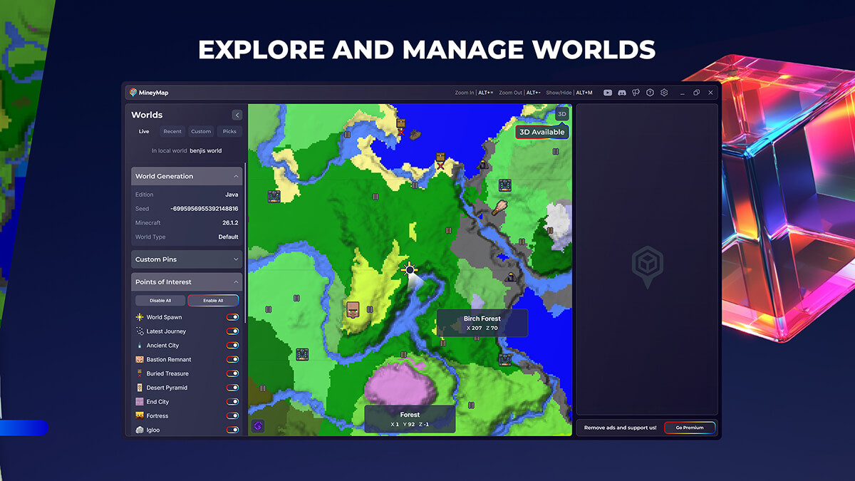 MineyMap screenshot 2