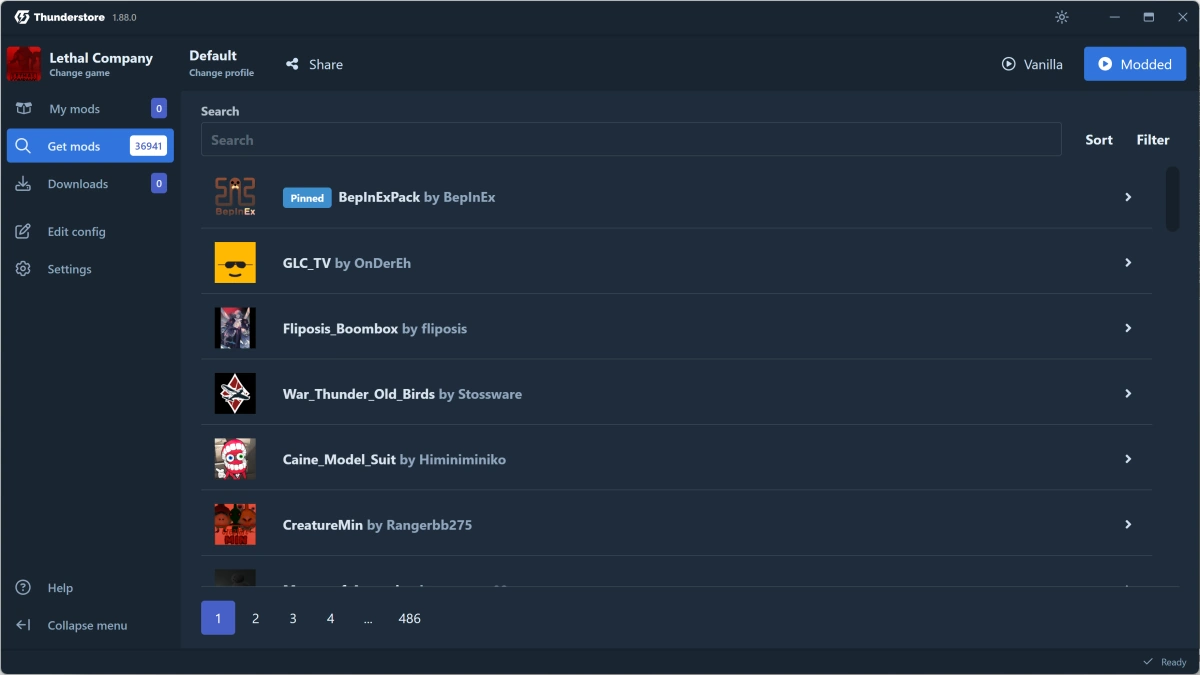 Thunderstore Mod Manager screenshot 3