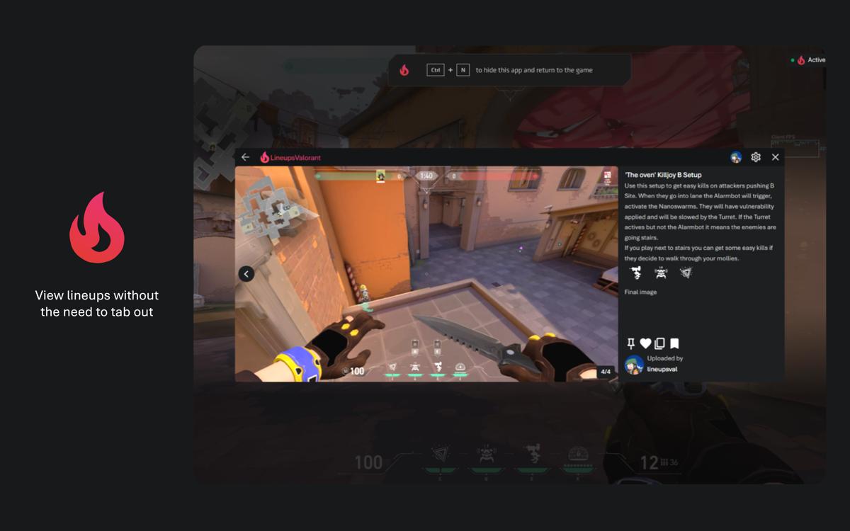 LineupsValorant Overlay screenshot 1