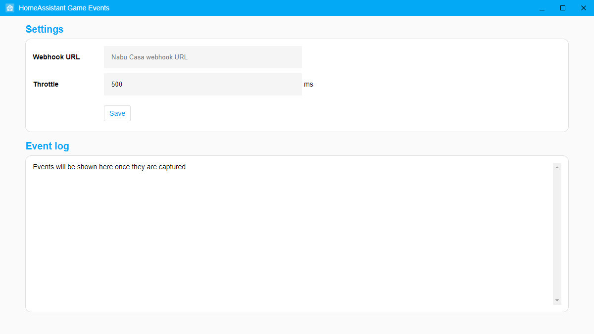 HomeAssistant Game Events screenshot 1