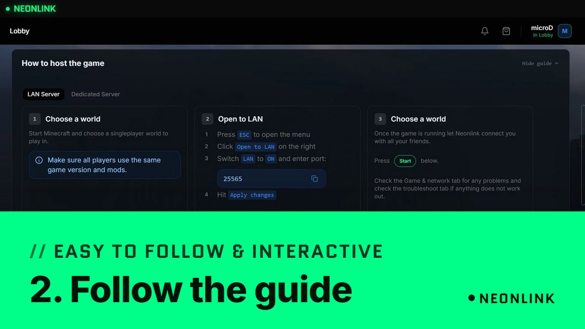 Neonlink screenshot 2