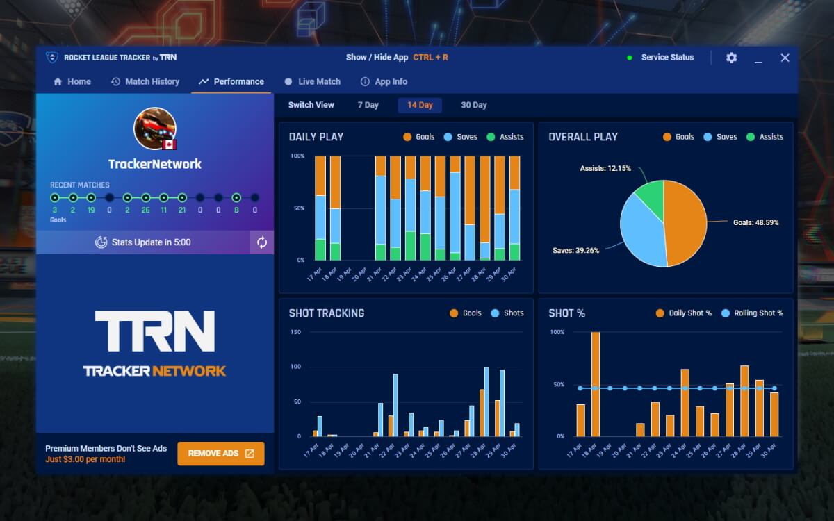 Rocket League Tracker screenshot 5