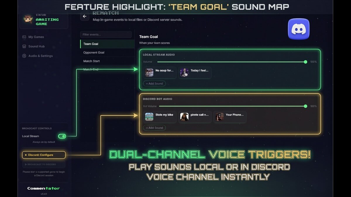 Commentator screenshot 3