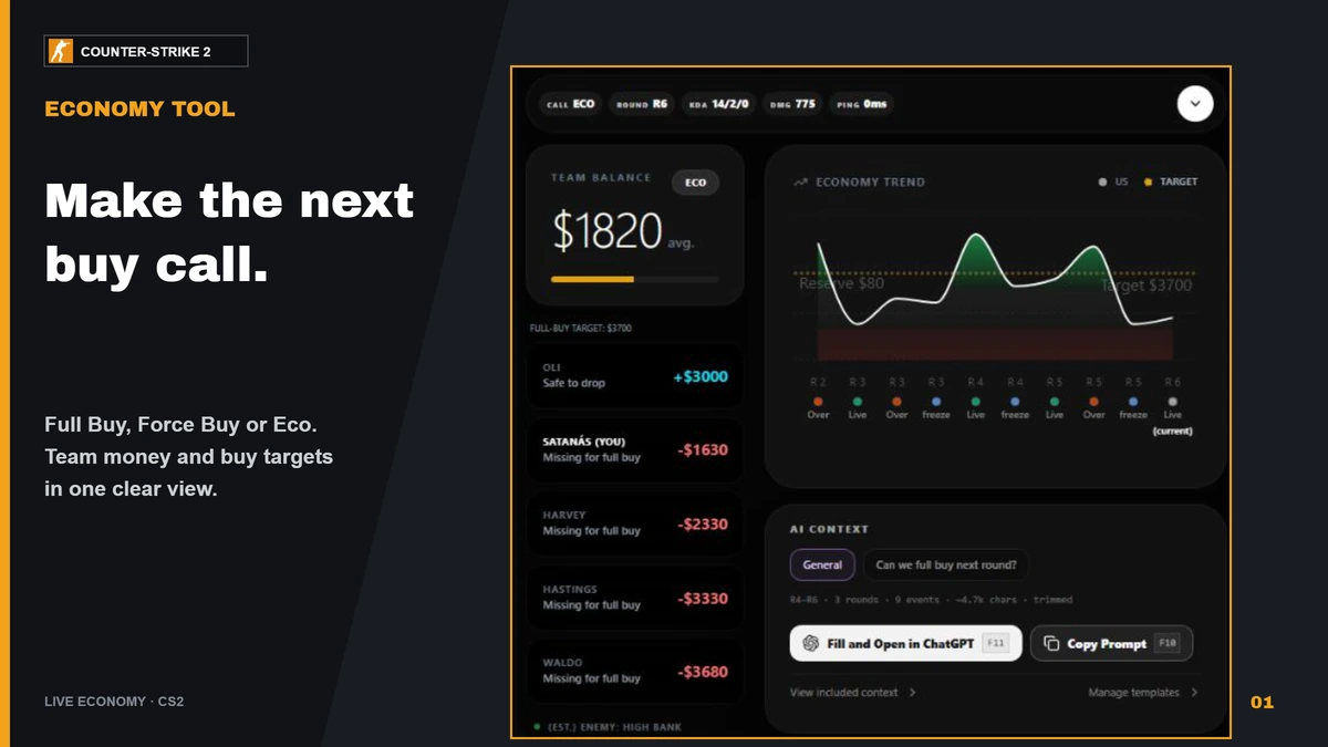Economy Tool screenshot 1