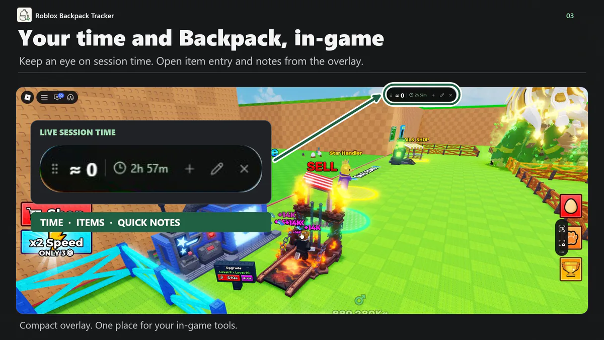 Roblox Backpack Tracker screenshot 3
